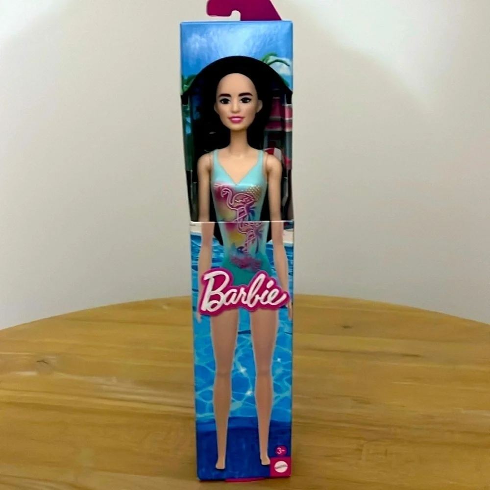 Pool Barbie - Fair Skin, Brown Hair